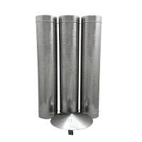 1,80 M Duto Galvanizado 180 Mm De Diâmetro Com Chapéu Chinês - 1