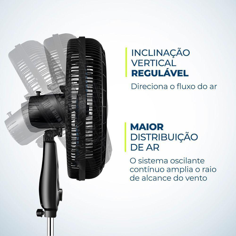 Ventilador De Coluna Super Turbo 8 Pás Mondial - Vtx-40c-crystal Vent 40cm Vtx-40c-crystal 127v/60hz . - 4