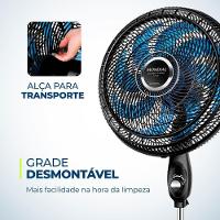 Ventilador De Coluna Super Turbo 8 Pás Mondial - Vtx-40c-crystal Vent 40cm Vtx-40c-crystal 127v/60hz . - 2