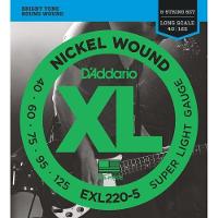 Encordoamento D Addario Baixo Exl220 40-125, 5 Cordas - 1