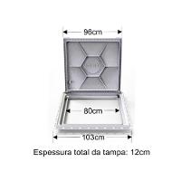 Tampa Casa Máquina Piscina Rebaixada Art Invisível 90x90cm M - 3