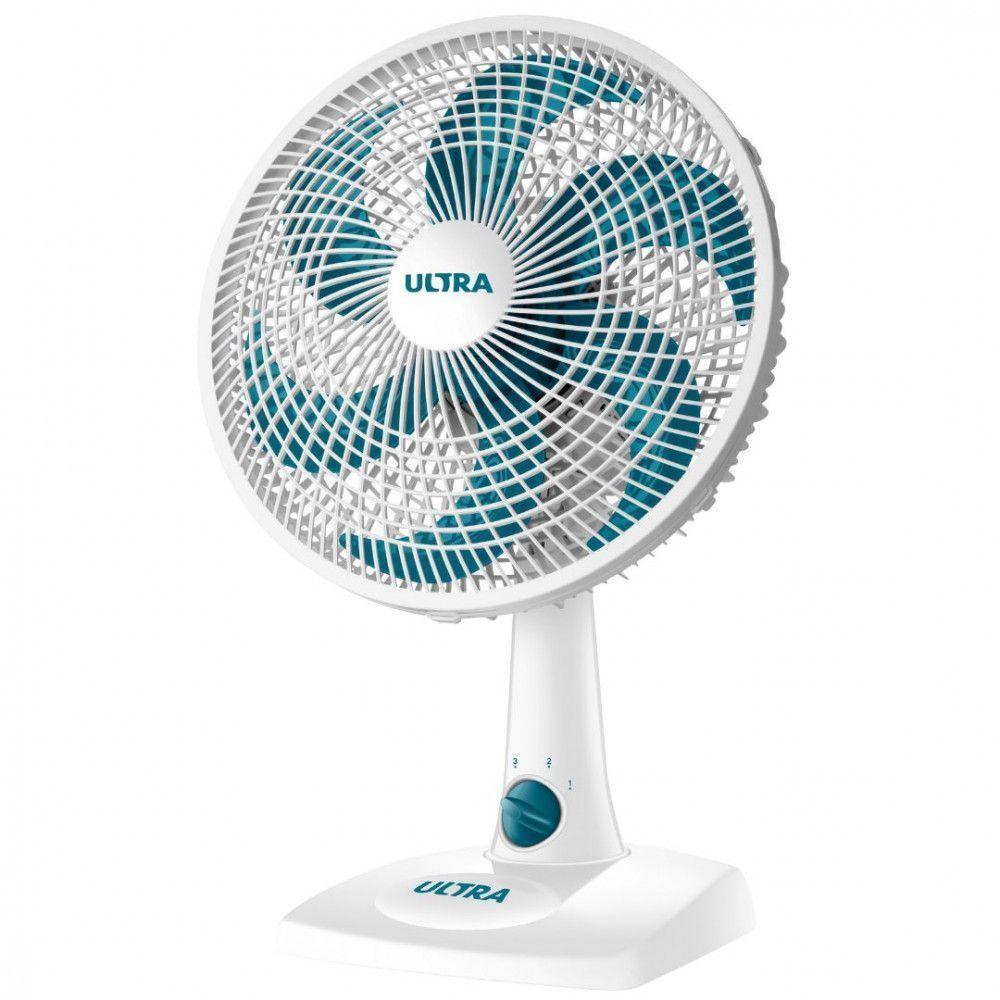 Ventilador De Mesa Mondial Ultra V-30-6p 30cm 6 Pás 3 Velocidades 50w Branco Com Azul 220 V - 1
