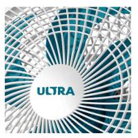 Ventilador De Mesa Mondial Ultra V-30-6p 30cm 6 Pás 3 Velocidades 50w Branco Com Azul 220 V - 3