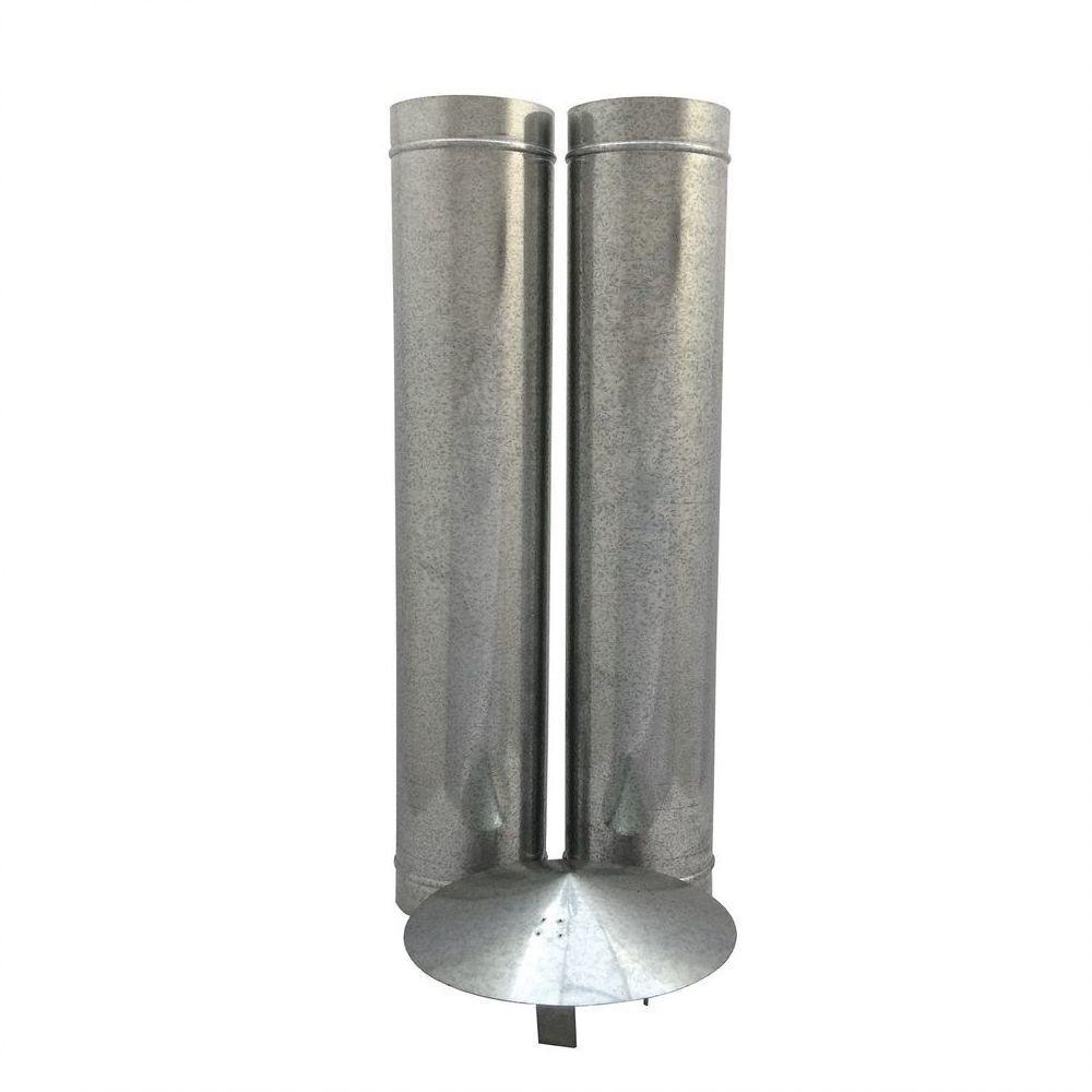 1,20 M Duto Galvanizado 115 Mm De Diâmetro Com Chapéu Chinês - 1