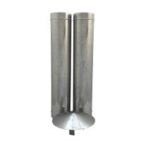 1,20 M Duto Galvanizado 115 Mm De Diâmetro Com Chapéu Chinês - 1