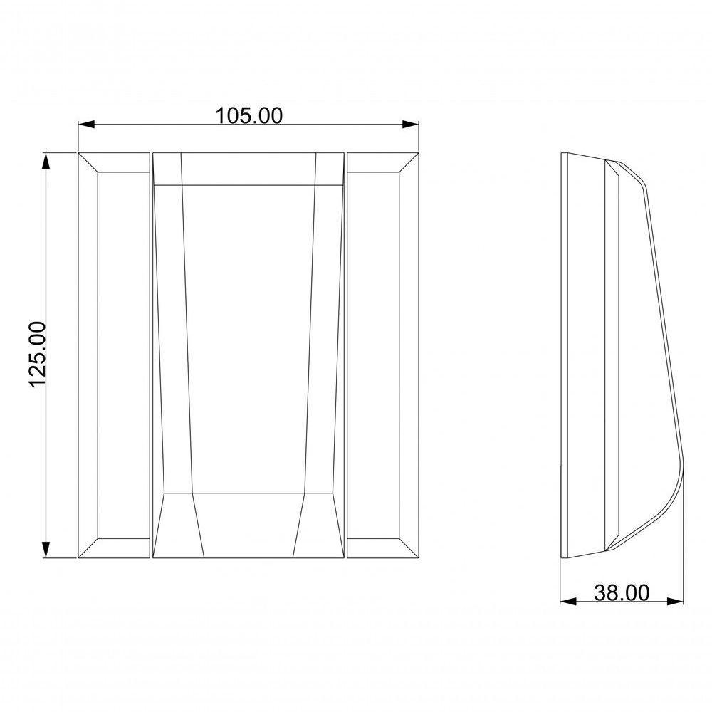 Kit 03 Und Acabamento Válvula Descarga Metal Preto Fosco - 2