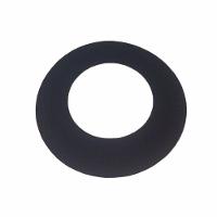 Anel De Acabamento Preto Para Laje Ou Parede Para Dutos De 115 Mm De Diâmetro - 1