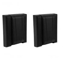 Kit 02 Und Acabamento Válvula Descarga Metal Preto Fosco - 1