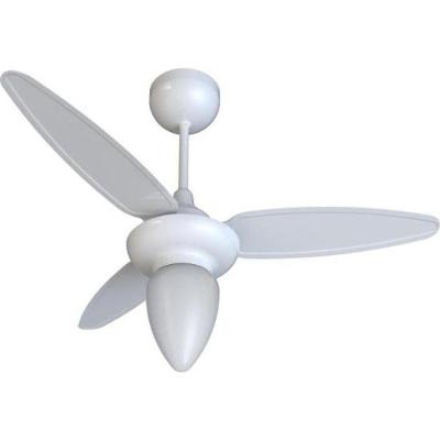Ventilador de Teto Ventisol 30W 90cm 3 Pás Branco Wind Bivolt com Iluminação