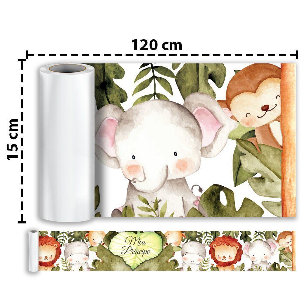 Kit 4 Faixas Decorativas Papel Parede E 5 Adesivos Infantil - 8