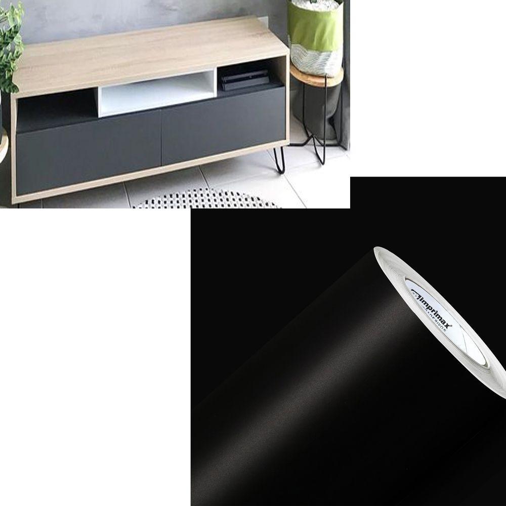 Adesivo Vinil Envelopamento 8mx50cm Preto Fosco - 1