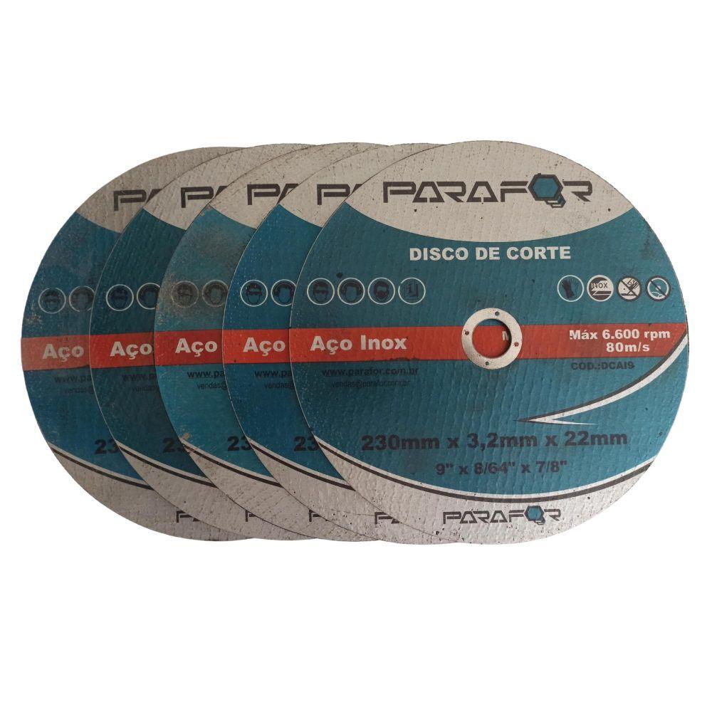 25 Discos de Corte Aço Inox 9 X 7/8 (230 X 3.2 X 22mm) - 2