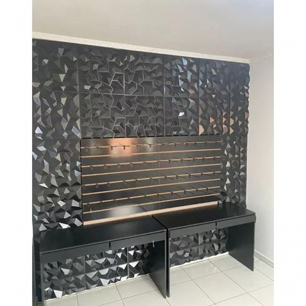 Parede Decorada Com Revestimentos C/ Placas De Pvc Cx 25 Unids - 2