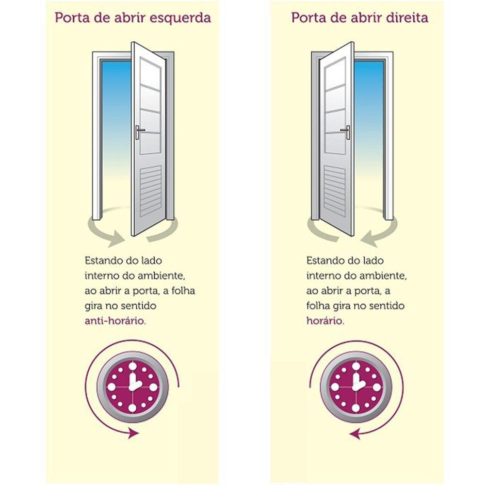 Porta Madeira Milano Hdf Primer Puxador 2,10x0,92 Esquerda - 3