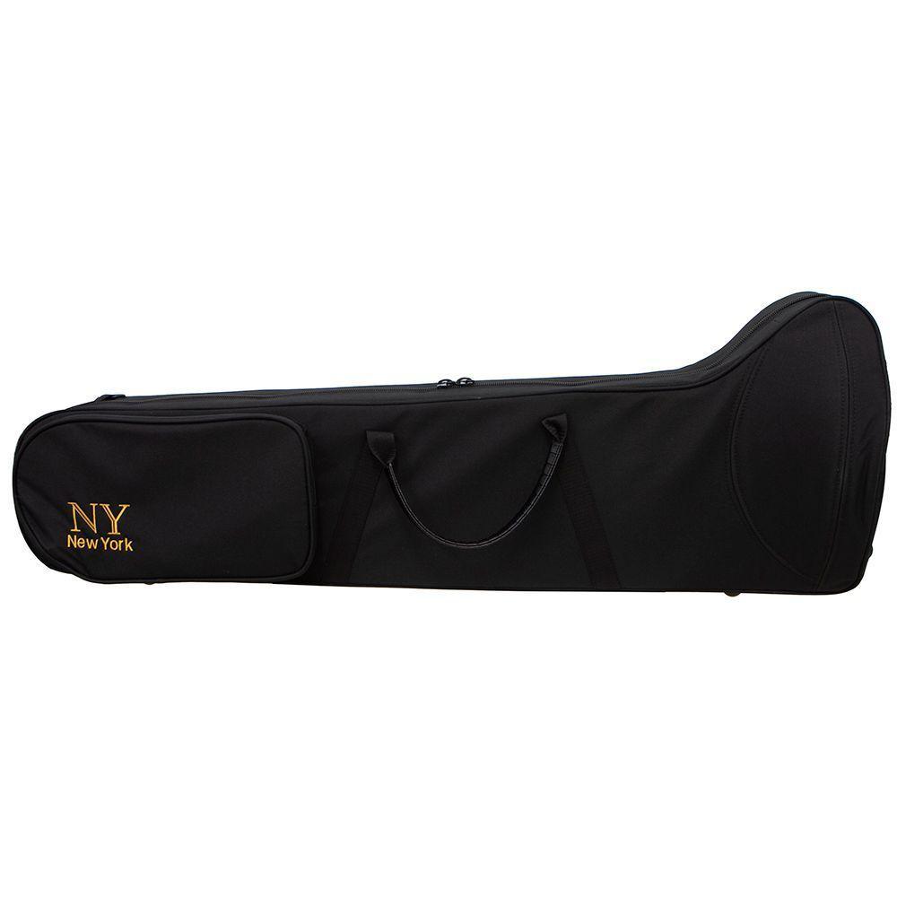 Trombone De Vara c/Rotor Laqueado Dourado c/Case New York - 3