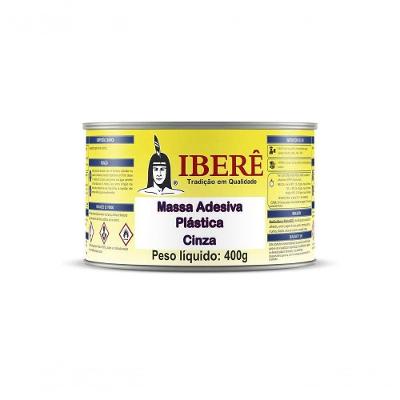 Adesivo Plast Past Ibere 400G Cinza (Massa Plastica)