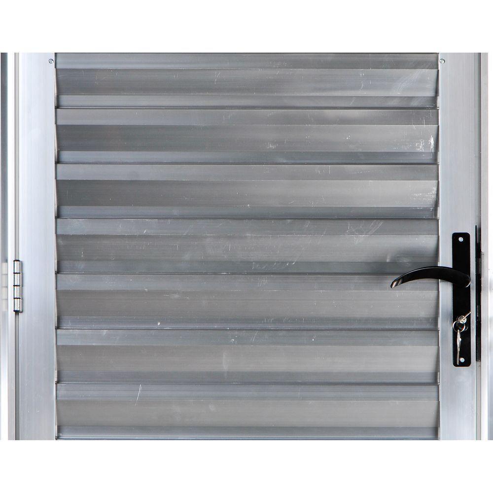 Porta De Alumínio Palheta 2,10 X 0,70 Direita - 4