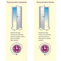 Porta de Madeira Milano Hdf Puxador Reto 2,10x0,82 Direita