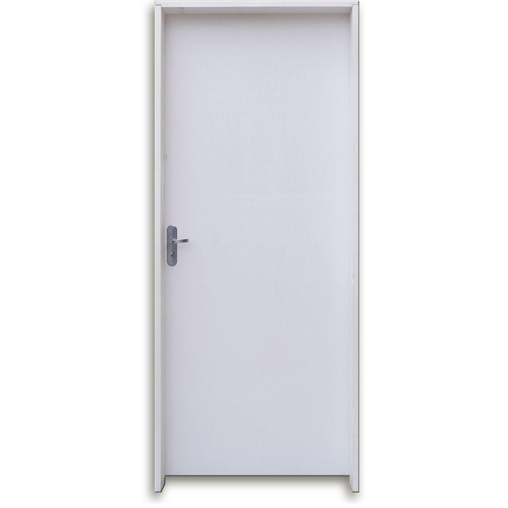 Porta Madeira Lisa Hdf Primer Semi Pronta 2,10x0,62 Esquerda - 1