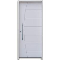 Kit Porta Madeira Hdf Primer Puxador Reto 2,10x0,92 Direita - 1