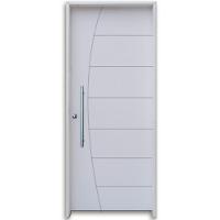 Kit Porta Madeira Hdf Primer Puxador Reto 2,10x0,92 Direita - 10