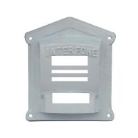 Protetor Interfone Caixa Em Alumínio Fundido N02 Branco - 1