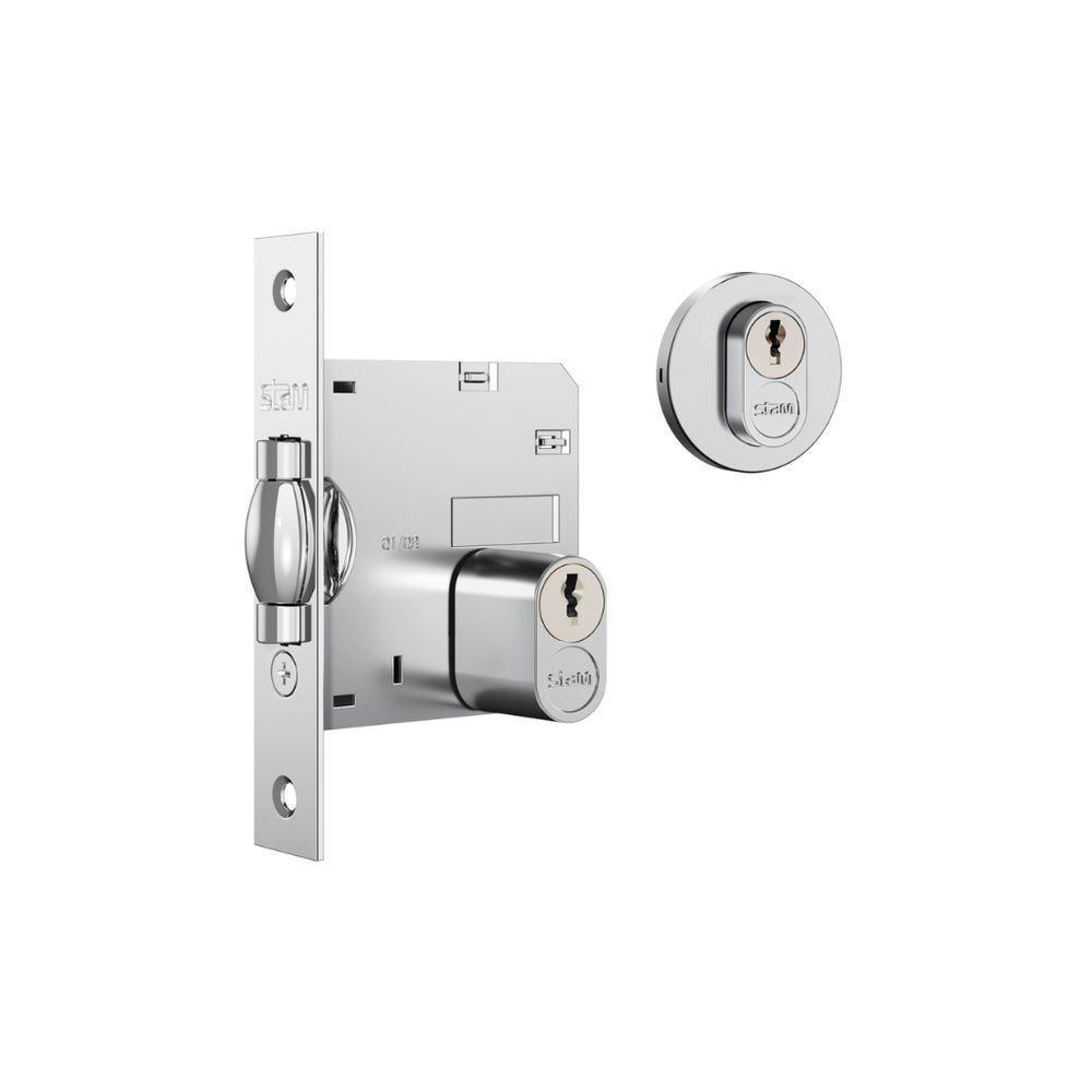 Fechadura Pivotante 1005 Redonda Inox - Stam Redondo - 1