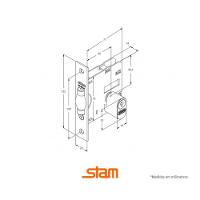 Fechadura Pivotante 1005 Redonda Inox - Stam Redondo - 2