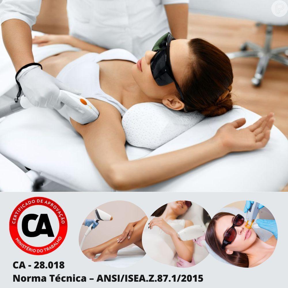 Par óculos De Proteção Epi Segurança Raio Laser Luz Pulsada - 4