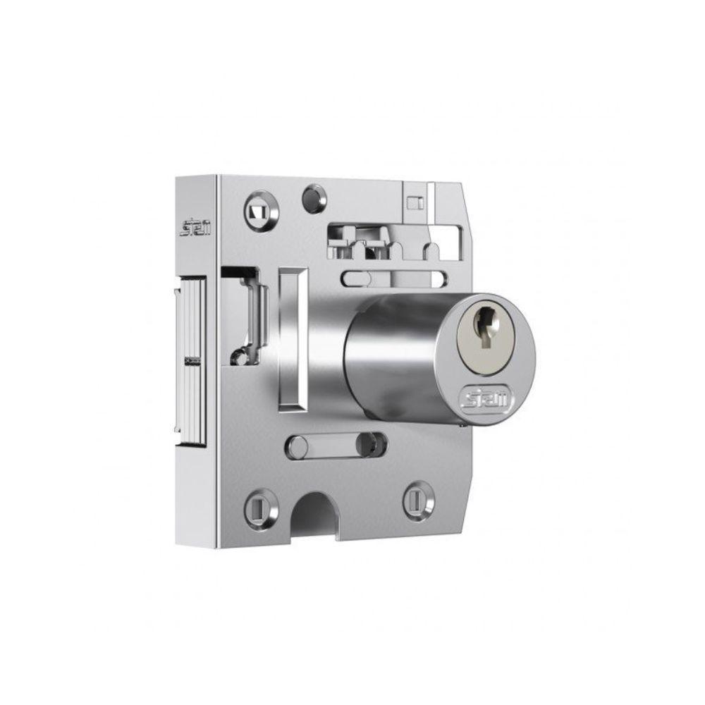 Fechadura Blindex 2002 Cromado Cilindro Redondo - Stam - 1