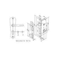 Fechadura Popline 40x53 Cromada - Soprano Banheiro - 2