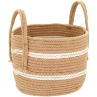 Singara Cesta Tecido Bege 3Pç