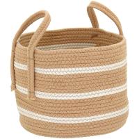 Singara Cesta Tecido Bege 3Pç - 5