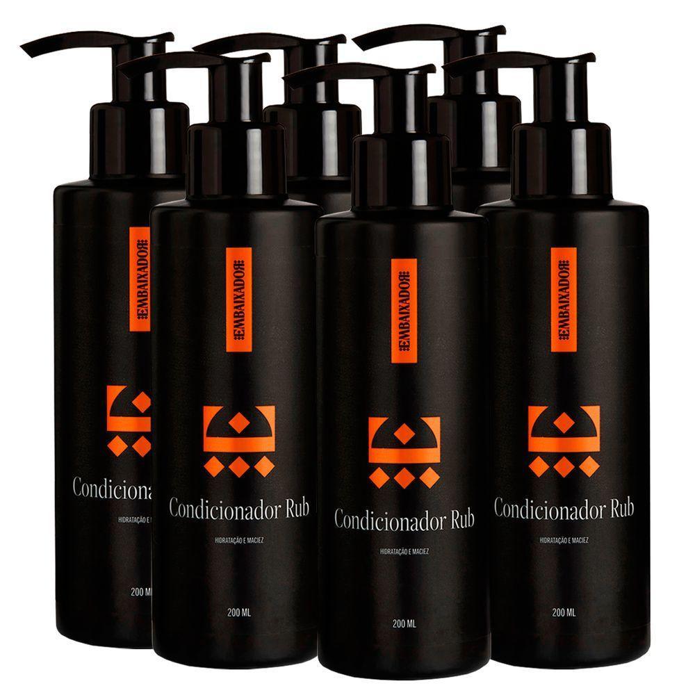 Kit 06 Condicionador Para Cabelo Rub Embaixador 200Ml - 1