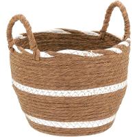 Lemnos Cesta Fibra Marrom 3Pç