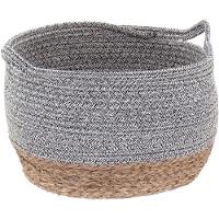 Kigali Cesta Fibra Cinza 3Pç - 3