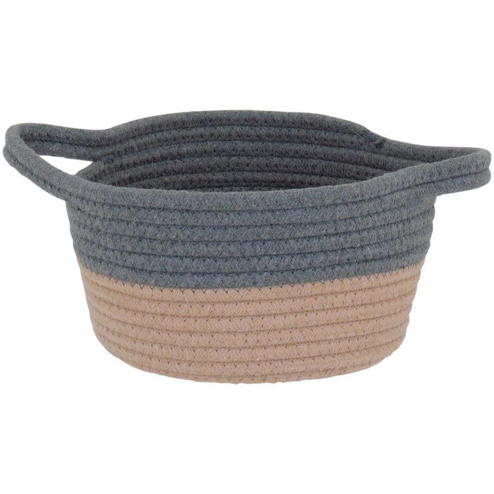 Allegra Cesta Tecido Cinza 3Pç - 4