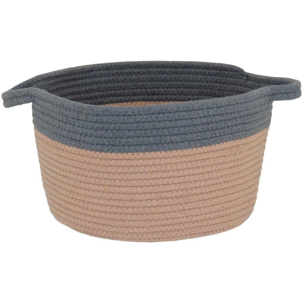 Allegra Cesta Tecido Cinza 3Pç - 6
