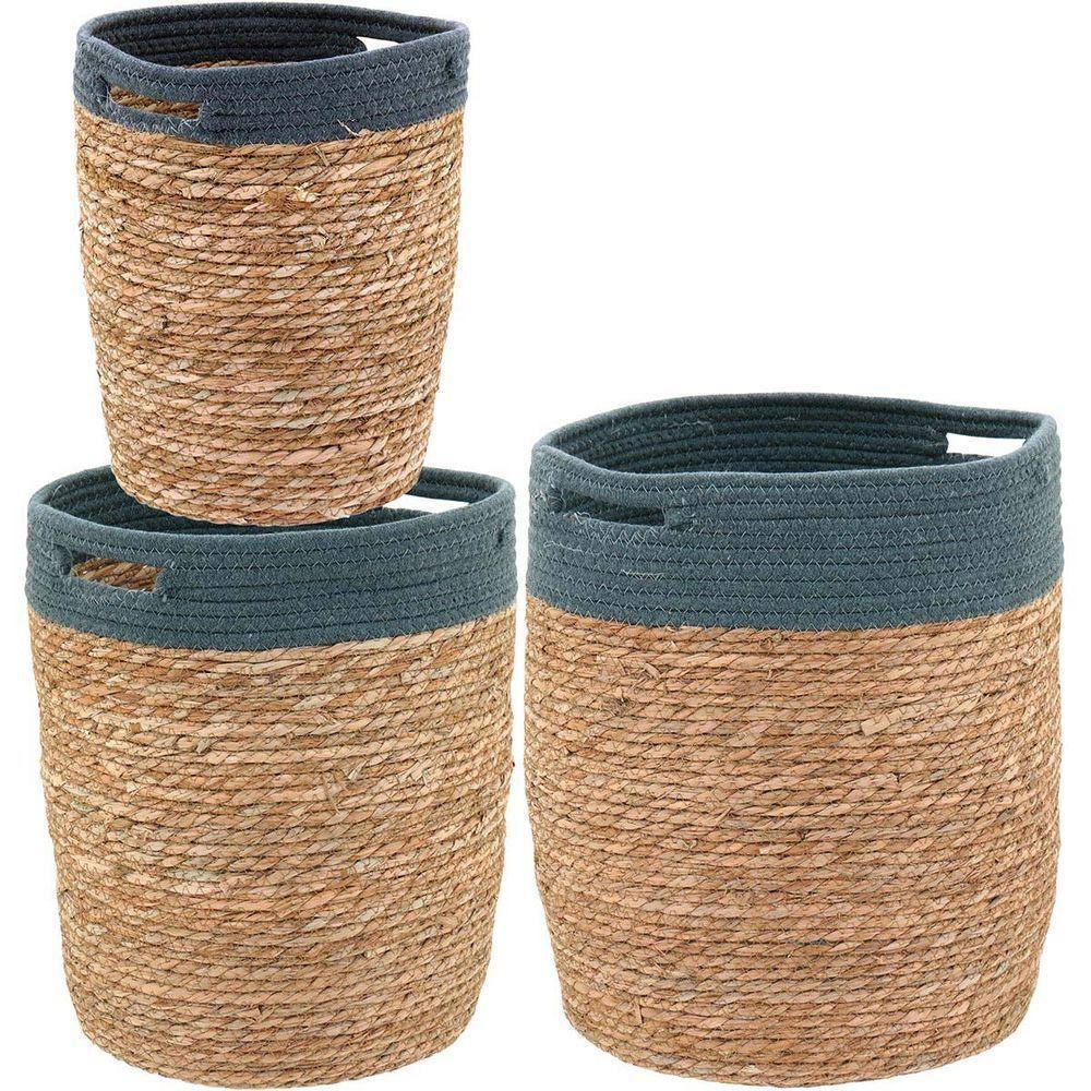 Empul Cesta Fibra Natural 3Pç - 1