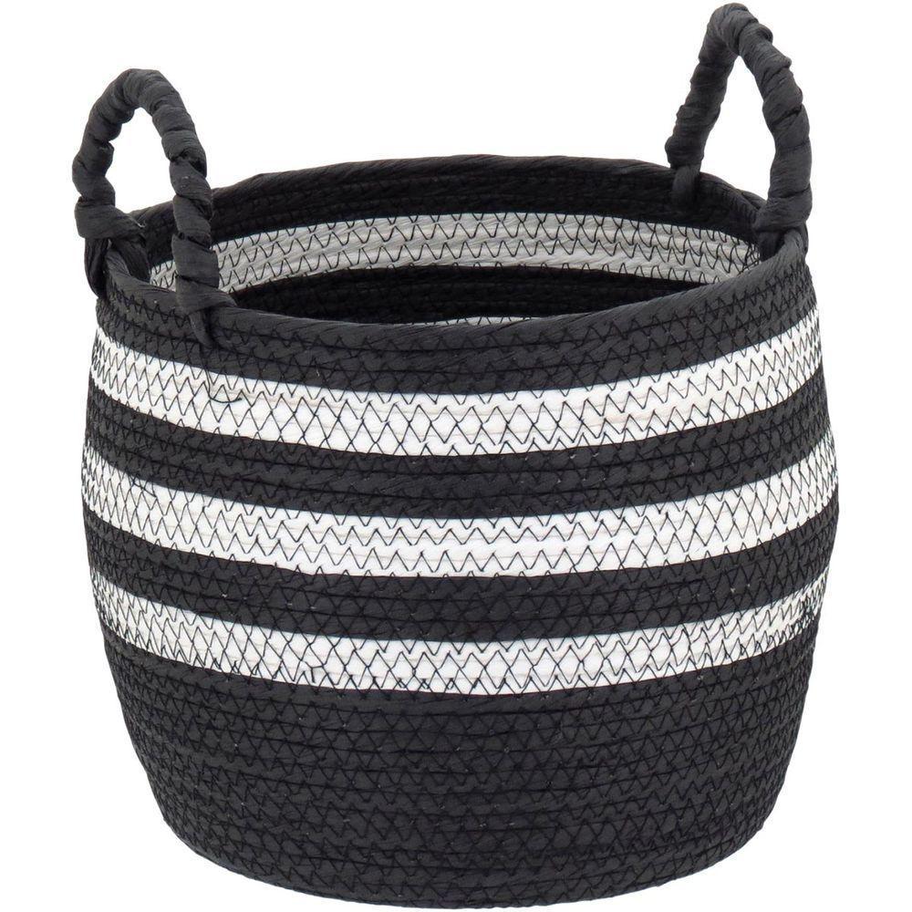 Sawalli Cesta Fibra Preto 3Pç - 3