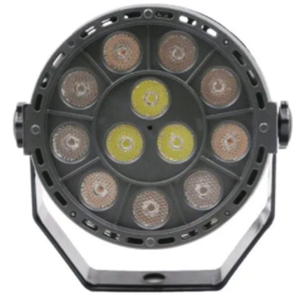 Canhão Refletor 12 Leds Rgb Jogo De Luz Dj Discoteca - 2
