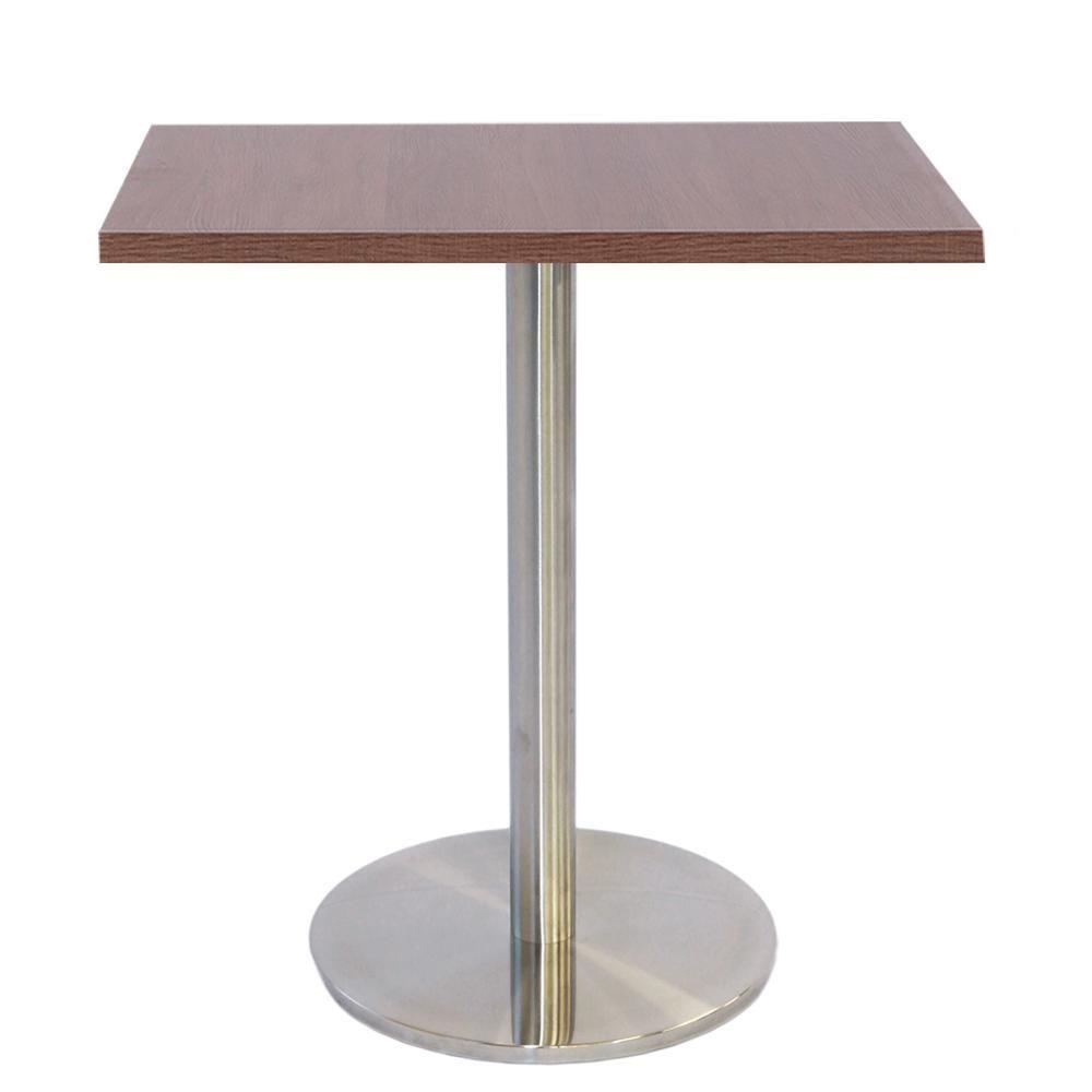 Mesa Bistrô Beta 112,50 Cm (Altura) Com Tampo Em Mdp Quadrado 70 Cm Imbuia - 1