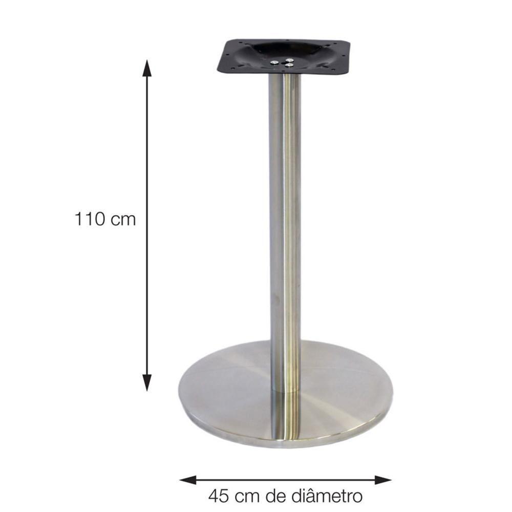 Mesa Bistrô Beta 112,50 Cm (Altura) Com Tampo Em Mdp Quadrado 70 Cm Imbuia - 6