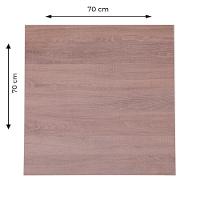 Mesa Bistrô Beta 112,50 Cm (Altura) Com Tampo Em Mdp Quadrado 70 Cm Imbuia - 6