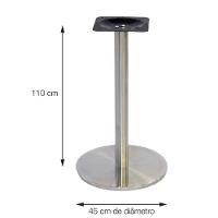 Mesa Bistrô Beta 112,50 Cm (Altura) Com Tampo Em Mdp Quadrado 60 Cm Branco