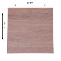 Mesa Bistrô Zeta 111,50 Cm (Altura) Com Tampo Em Mdp Quadrado 80 Cm Imbuia - 6