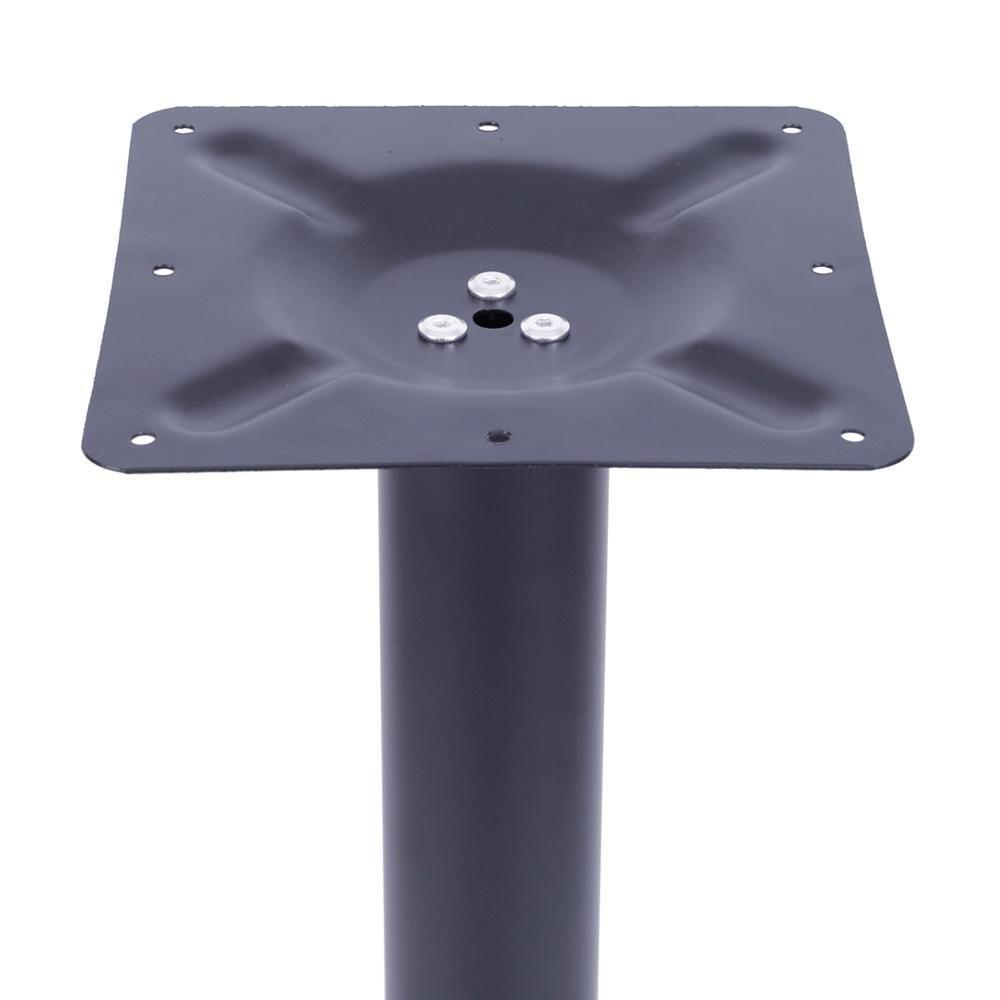 Mesa Bistrô Zeta 111,50 Cm (Altura) Com Tampo Em Mdp Quadrado 80 Cm Preto - 10