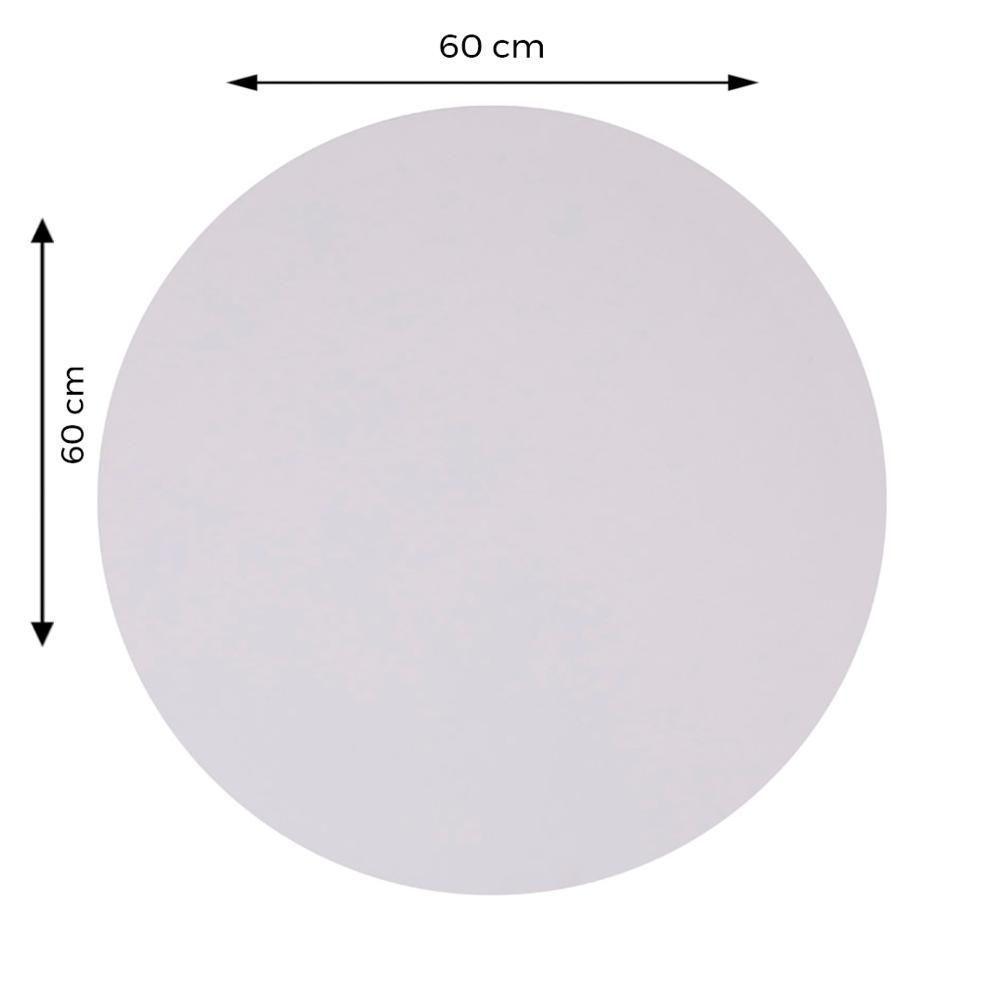 Mesa Beta Em Inox 75 Cm (Altura) Com Disco Redondo Com Tampo Em Mdp Redondo 60 Cm Branco - 9