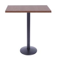 Mesa Bistrô Zeta 111,50 Cm (Altura) Com Tampo Em Mdp Quadrado 60 Cm Imbuia - 1
