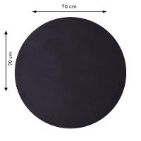 Mesa Bistrô Beta 112,50 Cm (Altura) Com Tampo Em Mdp Redonda 70 Cm Preto - 3